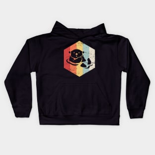 Retro 70s Otter Kids Hoodie